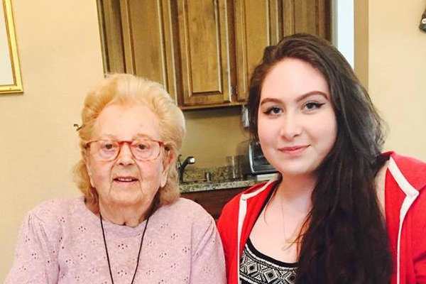 Helen, survivor of the Holocaust, and Ella