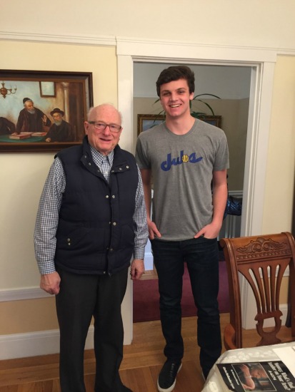 Holocaust survivor Leon with student William