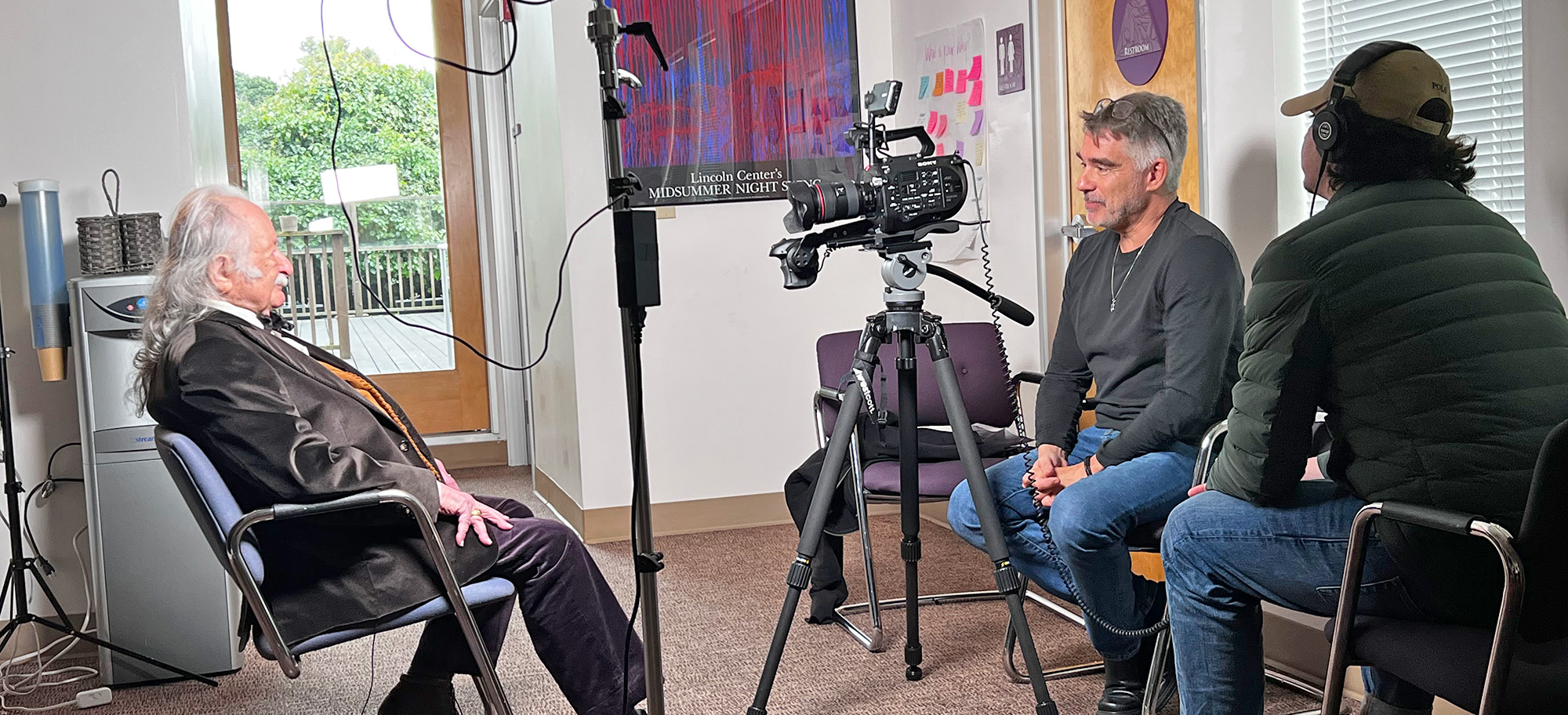 Survivor giving oral history